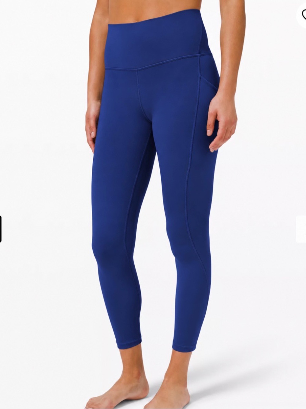 Lululemon Align High Rise 25” Pockets Blue Leggings Size 8
